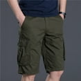 thumbnail image 2 of JIUKE Cargo Shorts for Men Elastic Waist Summer Casual Shorts Drawstring Outdoor Loose Hiking Shorts Multi Pocket, 2 of 5