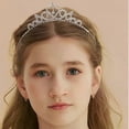 thumbnail image 2 of Children Rhinestone Tiara Princess Hairband for Girls Birthday Access - Girls Hair Accessory, 2 of 4