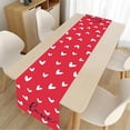 thumbnail image 2 of ZHANQUNE Valentine's Day Heart Tablecloth - 60x90 Inch Decorative Dining Table Cover with Lace Edge, Machine Washable Wrinkle Resistant Polyester for Anniversary and Wedding, 2 of 6