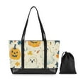 thumbnail image 7 of FORMRS Laptop Tote Bag for Women with 15.6" Computer Compartments Handbag, Halloween Cute Ghosts, 7 of 7