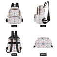 thumbnail image 4 of FORMRS Mini Backpack Purse for Women Travel Daypack Casual Shoulder Bag, Pink Mosaic Pattern, 4 of 7