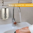 thumbnail image 4 of Homoyoyo Stainless Steel Wall Mounted Soap Dispenser Silver Bathroom Use, 4 of 6