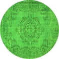 thumbnail image 1 of Ahgly Company Indoor Round Abstract Green Contemporary Area Rugs, 7' Round, 1 of 1