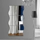 thumbnail image 1 of Self Adhesive Wall Mirror, 6pcs Silver Mirror Wall Stickers, Corrugated Shape Plastic DIY Decal (silver), 1 of 5