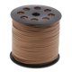 thumbnail image 2 of Joyería de Cuero de Cordón de Gamuza Sintética de 2.6 Mm Que Hace Rebordear Marrón claro Zulema Cordón plano de PU de Corea, 2 of 7