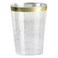 thumbnail image 3 of Balsa Circle Clear with Gold Rim 25 Pieces 10 oz Disposable Plastic Cups, Wedding Reception Party Buffet Catering Tableware, 3 of 8