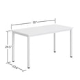 thumbnail image 6 of Wellynap 55.1" Computer Desk, Multi-Fuctional Table, Home Office Workstation - White, 6 of 10