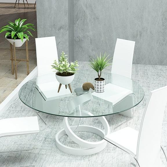30" Round Glass Table Top - Tempered - 1/4" Thick - Flat Polished by Dulles Glass