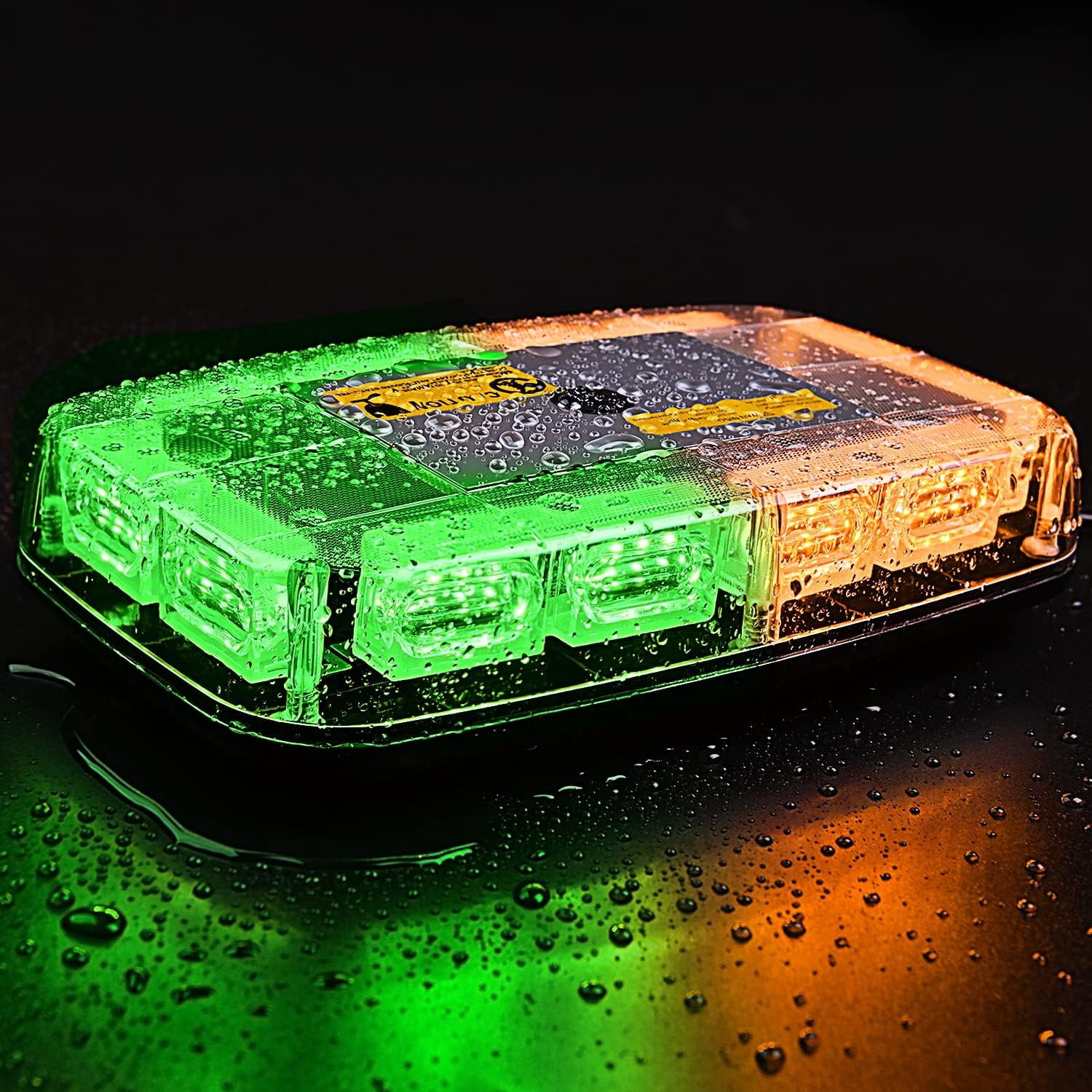 Nilight 12" Roof Top Strobe Lights 48Led Hazard Light Emergency Safety Warning Led Flashing Light Bar Magnetic Mount 12V 24V for Cars Trucks Snow Plows