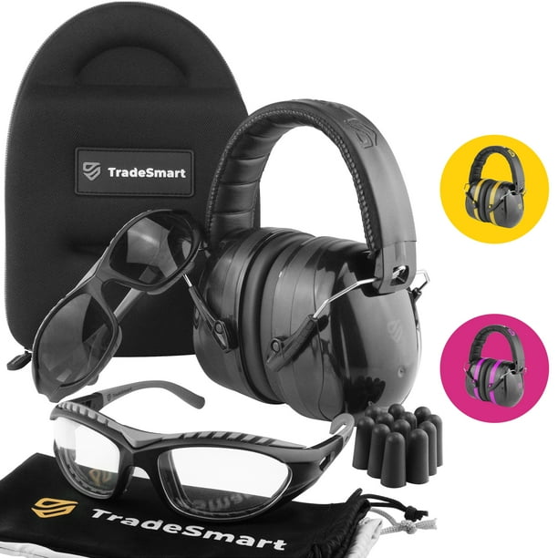 Tradesmart Hearing Protection for Shooting Range/Ear and Eye Protection, Earmuffs and Shooting