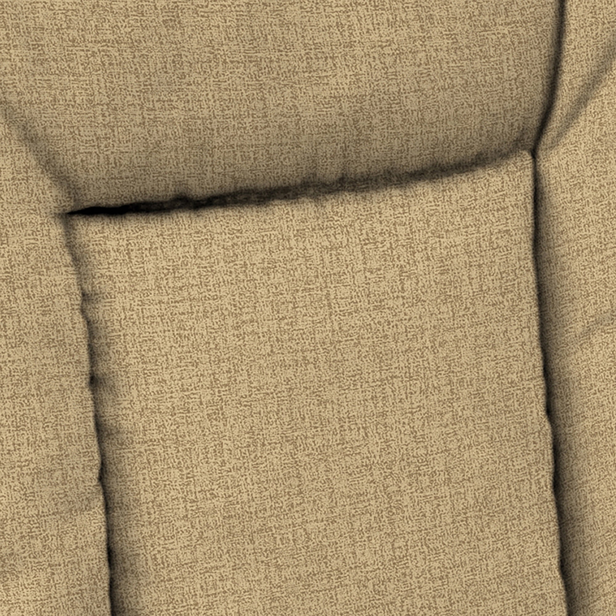Jordan Manufacturing 38" x 21" McHusk Birch Beige Crosshatch Rectangular Outdoor Chair Cushion with Ties and Hanger Loop