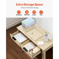 thumbnail image 4 of VEVOR Small Desk with Drawer Kids Desk for Bedroom Simple Study Table Light Wood, 4 of 9