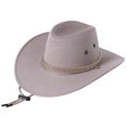 thumbnail image 1 of ITFABS Hommes Chapeau de Cowboy avec Menton Réglable Large Bord Accessoires, 1 of 3