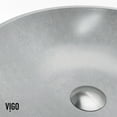 thumbnail image 7 of Vigo Vgt2079 Cass 16" Concrete Vessel Bathroom Sink - Nickel, 7 of 7
