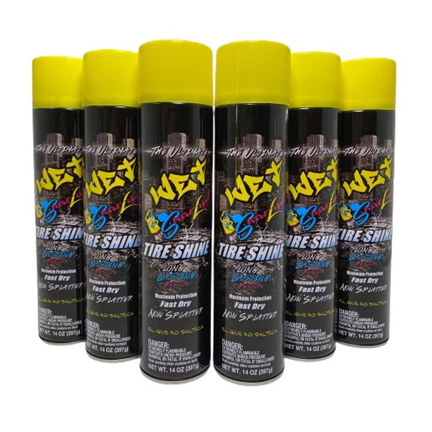 Street Legal Wet Tire Shine 6 PACK Can 14 oz