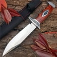 thumbnail image 3 of 10.15inch Fixed Blade Hunting Knife with Sheath, Bowie Type Survial Knife for Camping Hunting Hiking, 7CR13MOV Stainless Steel, 3 of 7