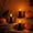 A, variant on Cififendec Christmas Vintage LED Lantern Ornament, 5.3"×2.6", Flameless Candle Table Lamp for Halloween Window Lighting & Rustic Shelf Seasonal Centerpiece Arrangement