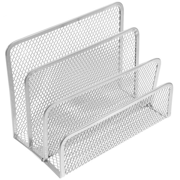 OUNONA Desk File Organizer Desktop Metal Book Stand Desk Organizer Desk Mail Organizer