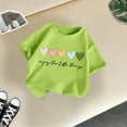 thumbnail image 2 of Girls Shirts Girls Cute Graphic Print Round Neck Short Sleeve Tee Summer Casual T Shirt GN2, 11-12 Years, 2 of 4