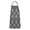 Boho Black And, variant on Boho Black and White Diamond Ethnic Pattern Apron-Garden Aprons for Women with Pockets-Cotton Linen Waterproof Kitchen Cooking Gardening Aprons Adjustable for Kitchen,Cooking,BBQ and Salon 33x27 Inch