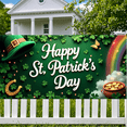 thumbnail image 5 of LUUFILx St Patricks Day Leprechaun Backdrop Rainbow Celebration Gold Coin Festival Banner Shamrock Party Supplies Photography Props Decoration Background, 5 of 8