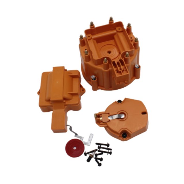 Tapa del distribuidor del motor,Reemplazo del kit de rotor de tapa de distribuidor grande HEI,Accesorios para automóviles Tapa de distribuidor HEI,Juego de rotor de tapa de distribuidor Auto