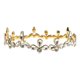 thumbnail image 2 of Joyería nupcial para el cabello Diamante de imitación de cristal Tiara Mujer Moda Diadema de disfraces Decoración Oro Macarena tiara de novia de cristal, 2 of 6