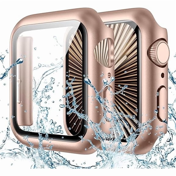 Waterproof Case Compatible for Apple Watch Series 11/10 Screen Protector 42mm, Hard Bumper with Tempered Glass for iWatch 11 Cover 42 mm