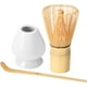 thumbnail image 1 of Juego de batidor de matcha, kit para preparar matcha, soporte de cerámica para batidor, cuchara para té, herramientas tradicionales japonesas para matcha para la ceremonia del té japonesa (blanco,, 1 of 3