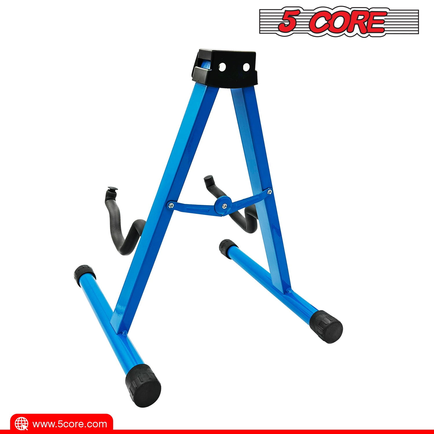 5 Core Guitar Stand A Frame w Soft Foam Arm Non Slip Rubber for Acoustic Electric Bass Ukulele