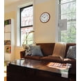thumbnail image 4 of Seiko 13 inch Luminous Round Wall Clock, Brown & White, QXA788BLH, Quartz Analog, 4 of 7
