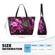 thumbnail image 4 of Fotbe Pink Blossoms Butterfly Bolsa de Viaje para Playa - Resistente al Agua, Bolsa Tote de Gran Capacidad y Ligera con 7 Bolsillos para Mujeres y Hombres, 4 of 7