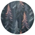 thumbnail image 3 of Ryvnso Holographic Forest Pattern Round Plate Mats Dining Table Placemat Set of 4 for Holiday Decoration, 3 of 7