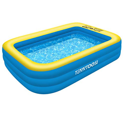 Backyard Water Party TENNTOOSI Inflatable Swimming Pools Family Swimming Pool for Garden 119 x 72 x 22 Thickened Family Lounge Pool Kiddie Pools 