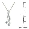 thumbnail image 4 of Mauli Jewels Engagement Necklace for Women 0.25 Carat Swirl Diamond Pendant 4 prongs 10K White Gold With 18'' Chain|Silver Chain, 4 of 7