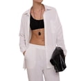 thumbnail image 3 of Conjuntos Casuales de Mujer para Estar en Casa, Camisas de Larga con Botones y Pantalones de Pierna , Chándal L, 3 of 9