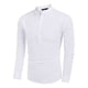 thumbnail image 2 of Camisas Cuello Mao Lino Hombre Casual Manga Larga Slim Fit, 2 of 7