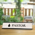 thumbnail image 4 of Pastor 2 x 10" Desk Sign with Aluminium Frame | Church Leader Role and Titles, 4 of 8