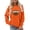 Orange, variant on FNFYFH Game Day Sweatshirt for Women Long Sleeve Graphic Football Shirts Crewneck Sweatshirts Women