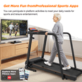 thumbnail image 4 of FYC Foldable Treadmill for Seniors Fitness Recovery with Side Rails, 2 in 1 Exercise Treadmill with Handrails, 300 lbs Capacity, 4 of 9