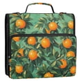 thumbnail image 5 of FORMRS Zipper Binder with Shoulder Strap 2-inch Ring 500 Sheet Capacity File Bag, Orange Tree Pattern, 5 of 5