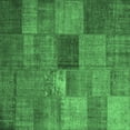 thumbnail image 1 of Ahgly Company Indoor Square Patchwork Emerald Green Transitional Area Rugs, 6' Square, 1 of 4