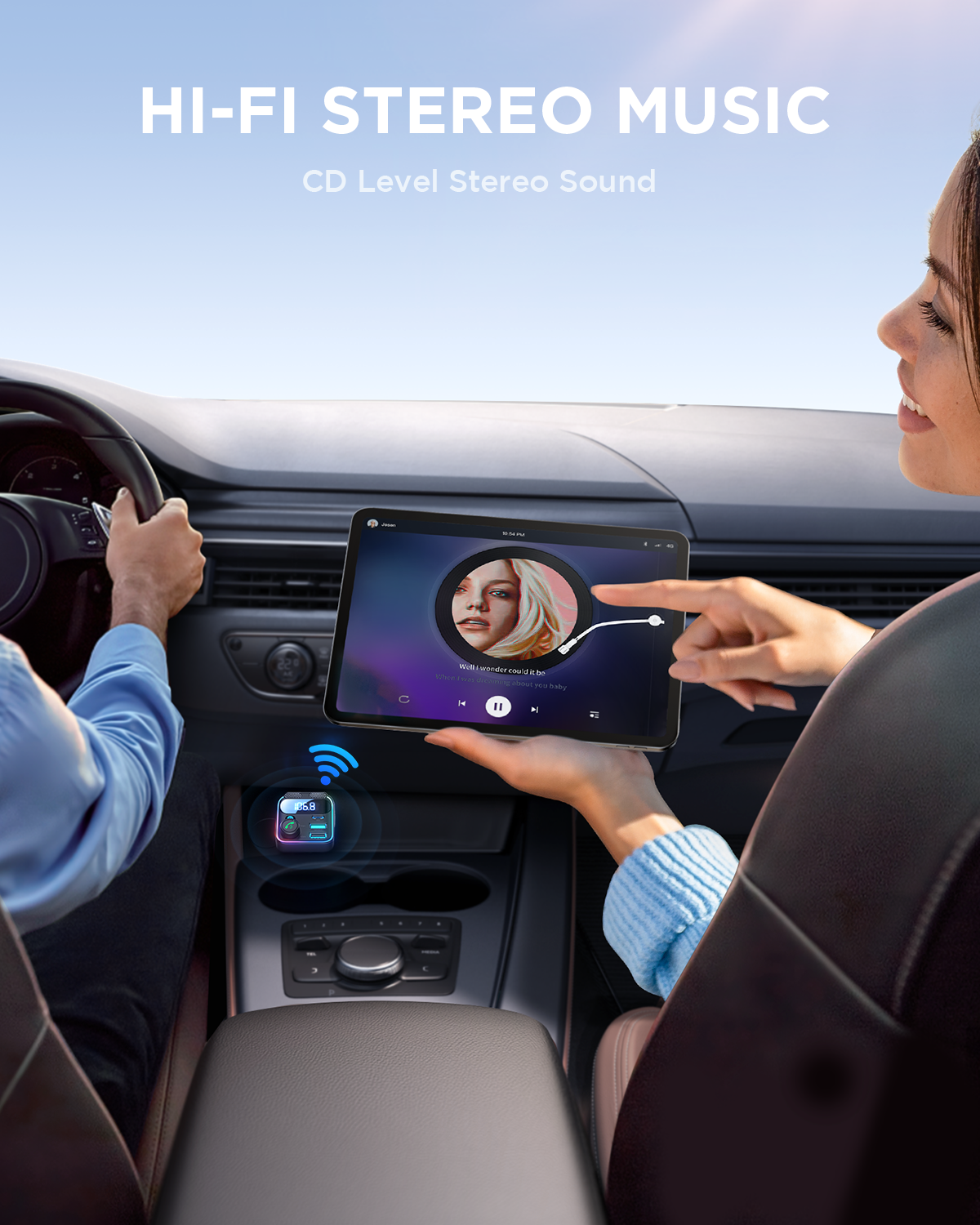 JOYROOM Bluetooth FM Transmitter with 48W Fast Charging photo 5