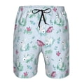 thumbnail image 4 of Naloa Rabbit And Butterfly Men's Beach Shorts, Surfing shorts, Swim trunks, Quick Dry Swim Trunks for Surfing Beach Fun - 3X-Large, 4 of 9