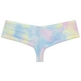 thumbnail image 3 of Botmois Men's Mini Boxer Briefs Soft Stretchy Thongs Comfortable Bikini Underwear Low Rise High-cut Hipster Panties Dream Color M, 3 of 3