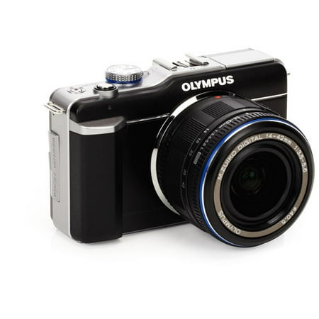 Olympus PEN E-PL1 12.3MP Live MOS Micro Four Thirds Mirrorless Digital Camera with 14-42mm f/3.5-5.6 Zuiko Digital Zoom Lens (Black)