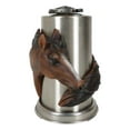 thumbnail image 6 of Rustic Western Country Chestnut Horse Horseshoe Spring Barrel Toothpick Holder, 6 of 10