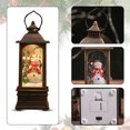 thumbnail image 3 of Christmas Light-Up Snow Globe Lantern, Santa with Little Girl, 3 of 5