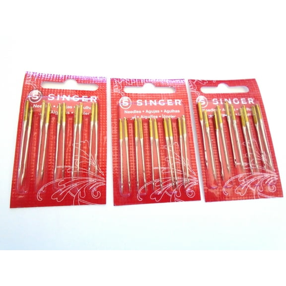 30PCS Singer Yellow Needle 2045 Size 11, 14, 16 For Singer Sewing Machines