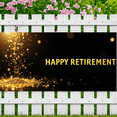 thumbnail image 5 of Black Background Happy Retirement Banner with Golden Stars and Sparkles Party Decorations Photography Props Backdrop for Retirement Parties Celebrations Gatherings Events, 5 of 8